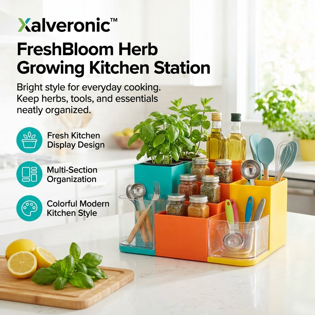 Xalveronic™ FreshBloom Herb Growing Kitchen Station