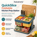 Xalveronic™ QuickSlice Foldable Kitchen Prep Station